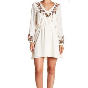 cupcakes and cashmere Embroidered Minidress